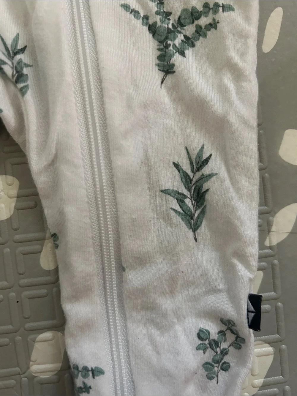 Kyte Baby Zippered Footed Romper - Eucalyptus